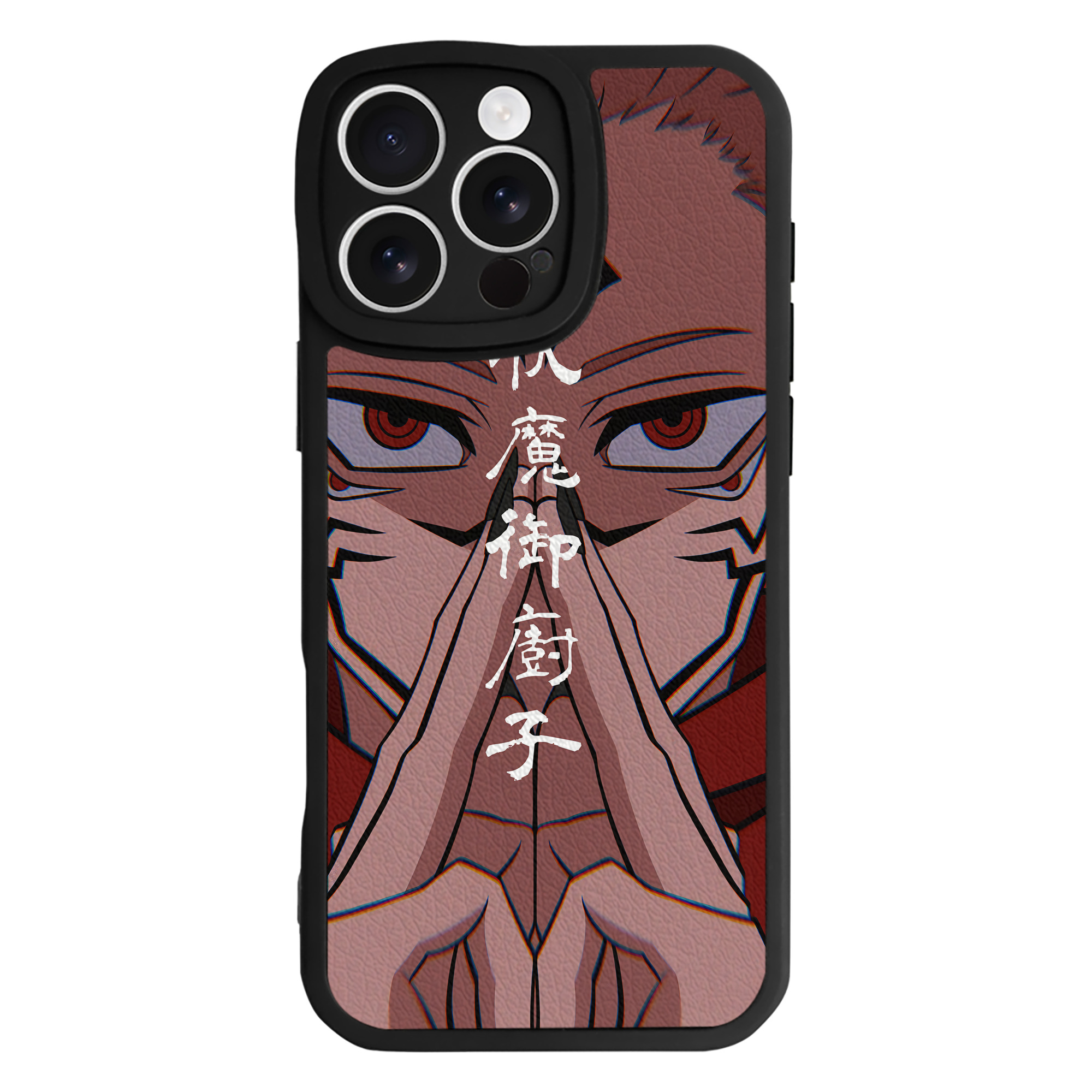 （画像用） 呪術廻戦 Jujutsu Kaisen 【iPhone 16シリーズ対応】シリコンスマホケース（レザー調） 材質：シリコン